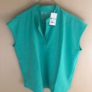 Figs - Rafaela Scrub Top Surgical Green